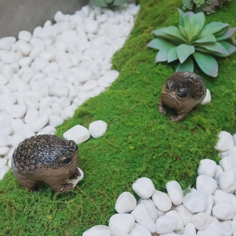 KYVANDO Weird Grumpy Angry Frog Toad Statue – Ugly Cute Resin Sculpture for Garden, Desk or Home Décor, Tiny Novelty Figurine with Gift Box, 1pcs - Image 2